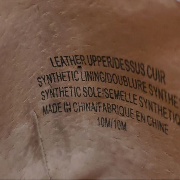 Kelsi Dagger Odem Boots Size 10 Burgundy Leather Mid Calf Block Chunky Heel - Picture 12 of 15